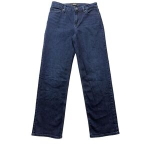 Hudson Los Angeles Straight Jeans Womens 6 Dark Wash Mid Rise